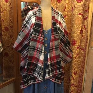 Plaid Poncho